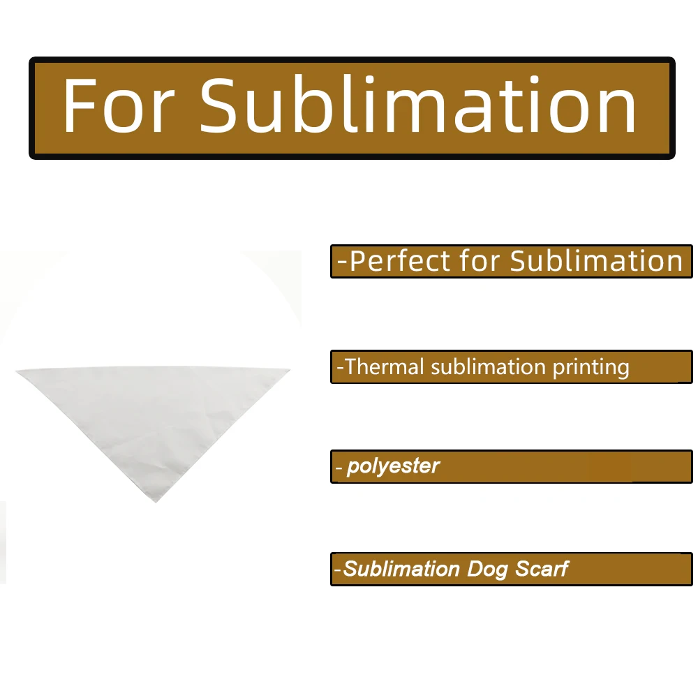 Dog Bandanas 100 Polyester Customize Blanks Sublimation Dog Bandanas