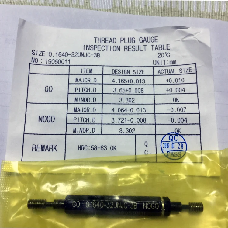 M1-M100 Tolerance Class 6H Thread Plug Gauge - HY Precision