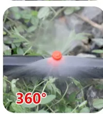 150 Pezzi Irrigazione Goccia Emettitori Spruzzatore Teste per Piante 90