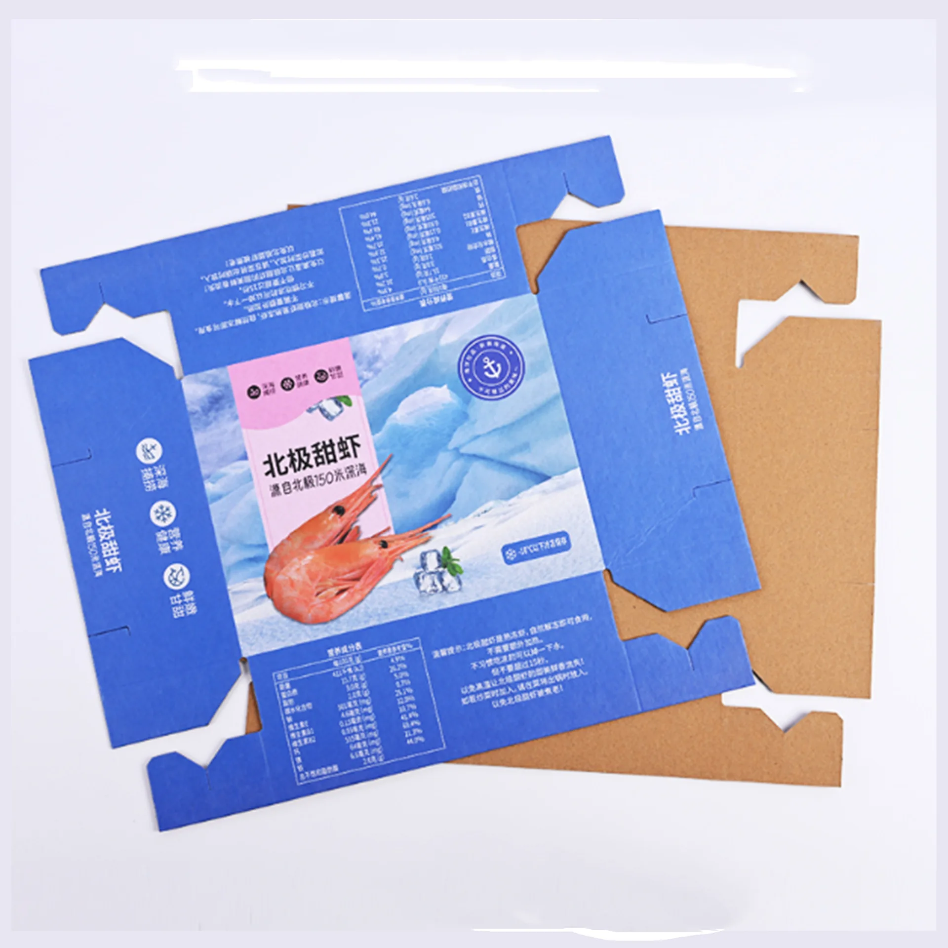 Customized Printed Logo Size Burger Greaseproof Deli Meat Frozen Food Packaging Paper Box
