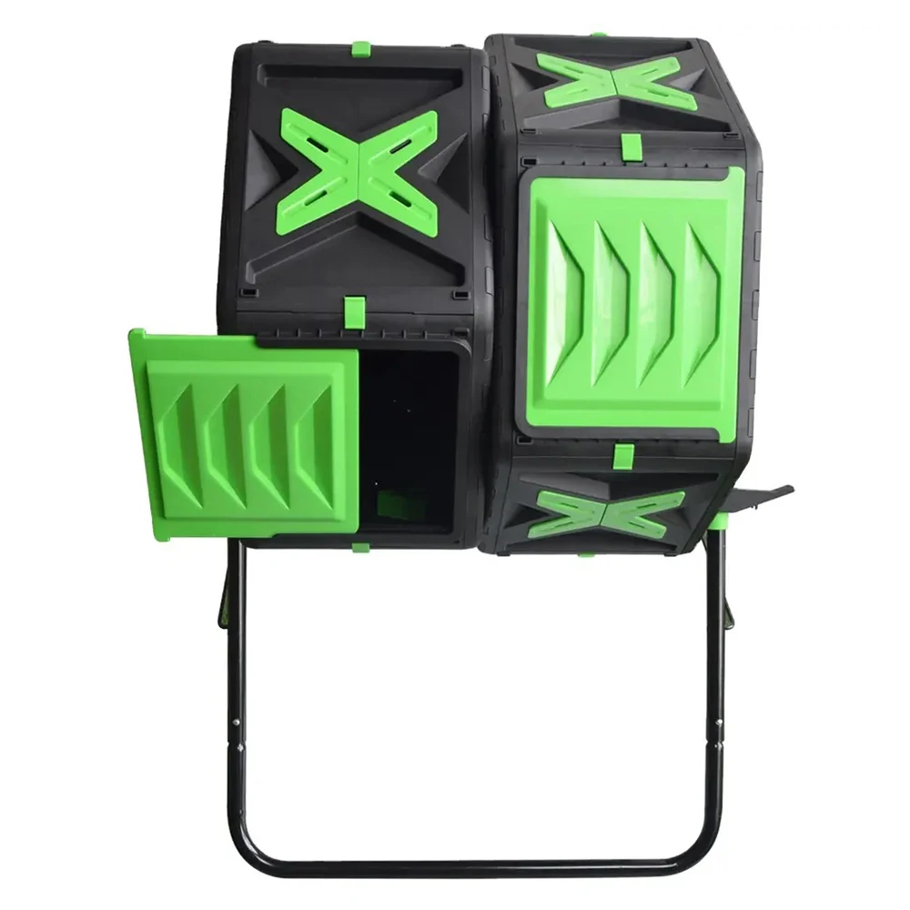 Vertak 120l 32 Gallons Compost Tumbler Bin Double Rotatable Compost