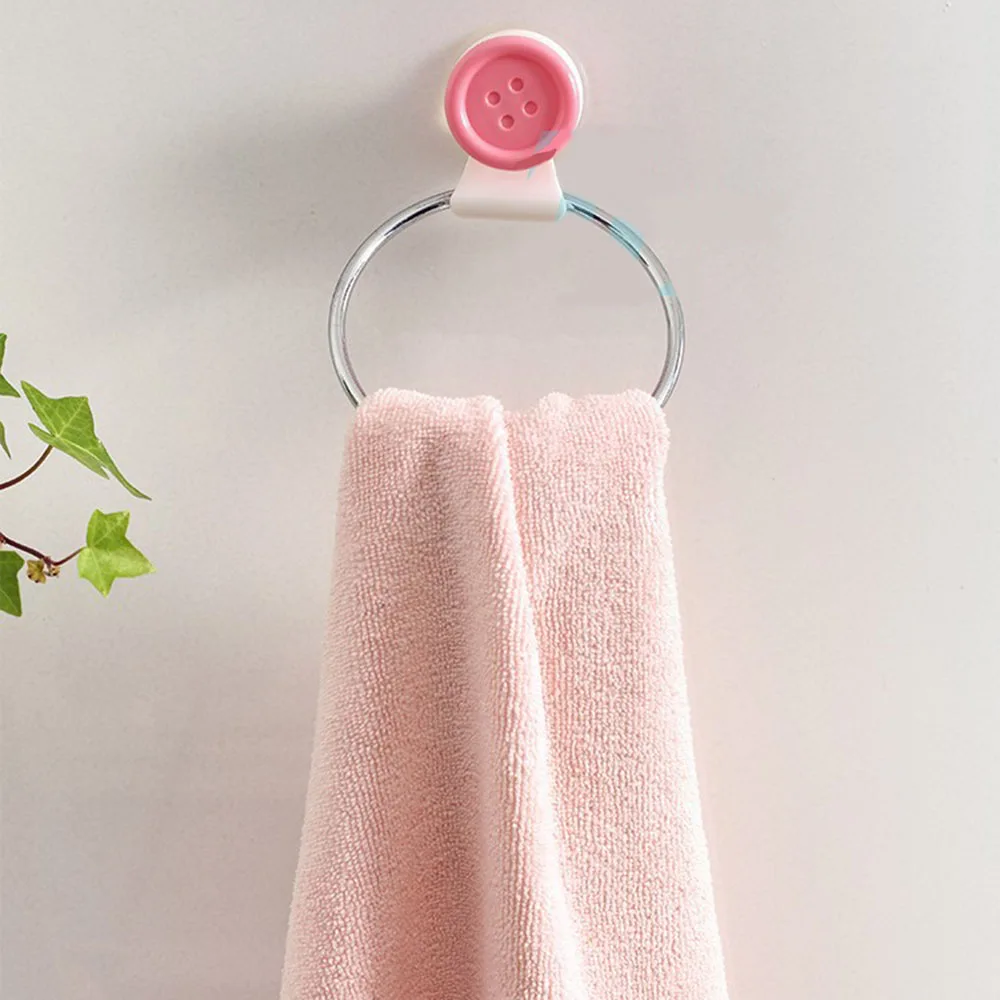 Cross Border Wall Strong Suction Creative Non Punching Plastic High Lightweight Durable Bathroom Towel Hanging Single Tier Racks