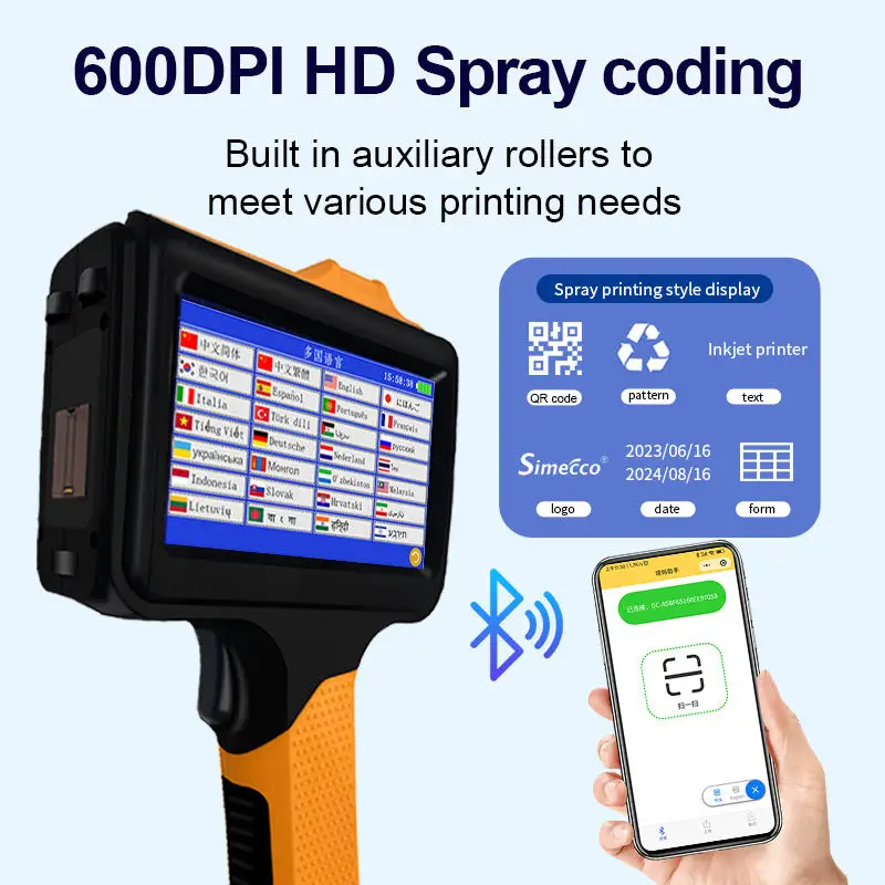Fast Dry Ink Handheld Inject Printer Automatic Coding Machine Inkjet Printer Machine