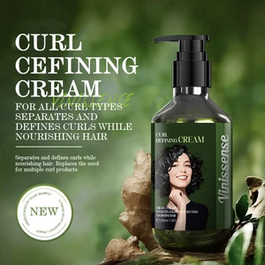 Vinissense 100ml Hair Curl Defining Cream Organic Collagen Lotion with Vitamin E Nourishes Defines Curls for All Hair Types