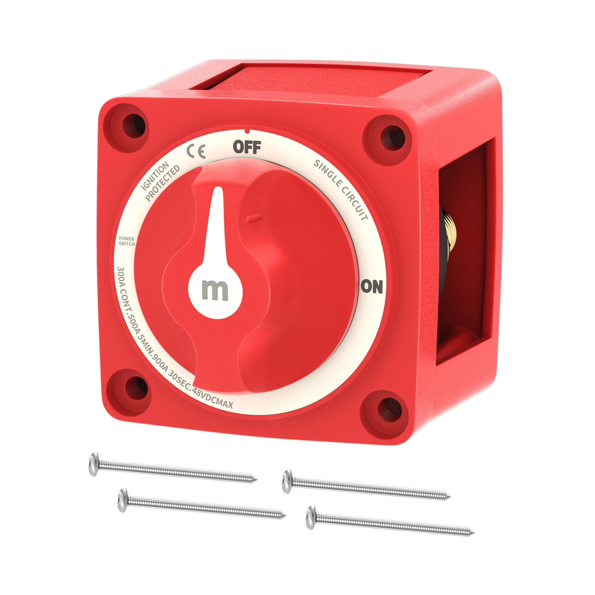 Interrupteur De Déconnexion Batterie Marine 500A - 4 Positions (OFF-1-2-1+2) - Pour Bateau, Camping-car, Camion