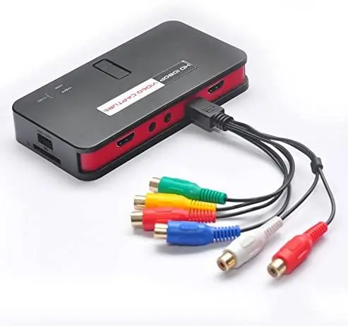 Ezcap284 HD Video Capture and Stream Video From RCA, VHS, VCR, DVD, Camcorders, Hi8, HDMI Video Recorder