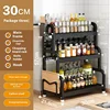30CM noir 3 couches -4 accessoires