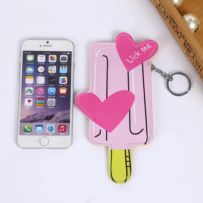 
 Стильная футболка с изображением персонажей видеоигр кактус для женщин мороженое портмоне из искусственной кожи с маленькая сумка мини ключ чехол для хранения из водонепроницаемого материала для девочек кошелек  