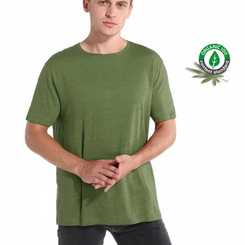 BSCI / OEKO-TEX 100 / OCS Certified Organic CottonRecycled Sustainable Hemp Bamboo Linen T shirt