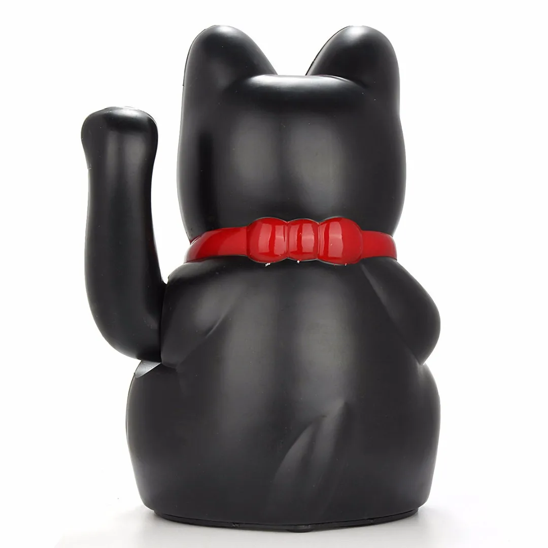 Set Of 6 Japanese Maneki Neko Lucky Cats - Beckoning Feng Shui Good Fortune Charm 5 thumbnail image