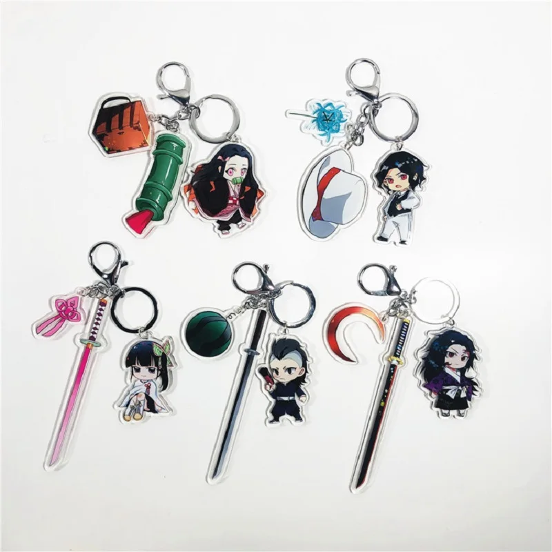 21 Hot Anime Demon Slayer Sword Keychains Acrylic Tanjirou Nezuko Agatsuma Zenitsu Rengoku Kyoujurou Key Chain Gift Souvenir Buy Acrylic Key Chains Cartoon Key Chains Cheap Acrylic Key Chain Product On Alibaba Com