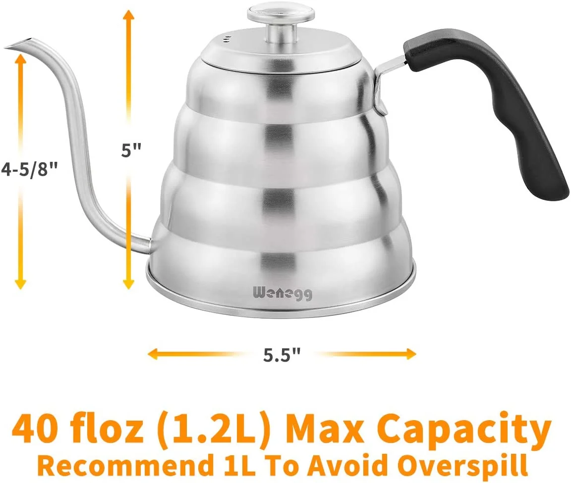 Coffee Kettle Stainless Steel Coffee Pot Tea Pot Kettle With