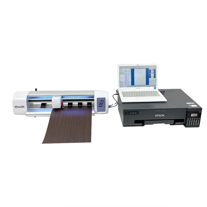 Laptop Skin Sticker Cutting Machine and Custom Waterproof Protector Sticker Design Software for Notebook Display Mobile Telepho