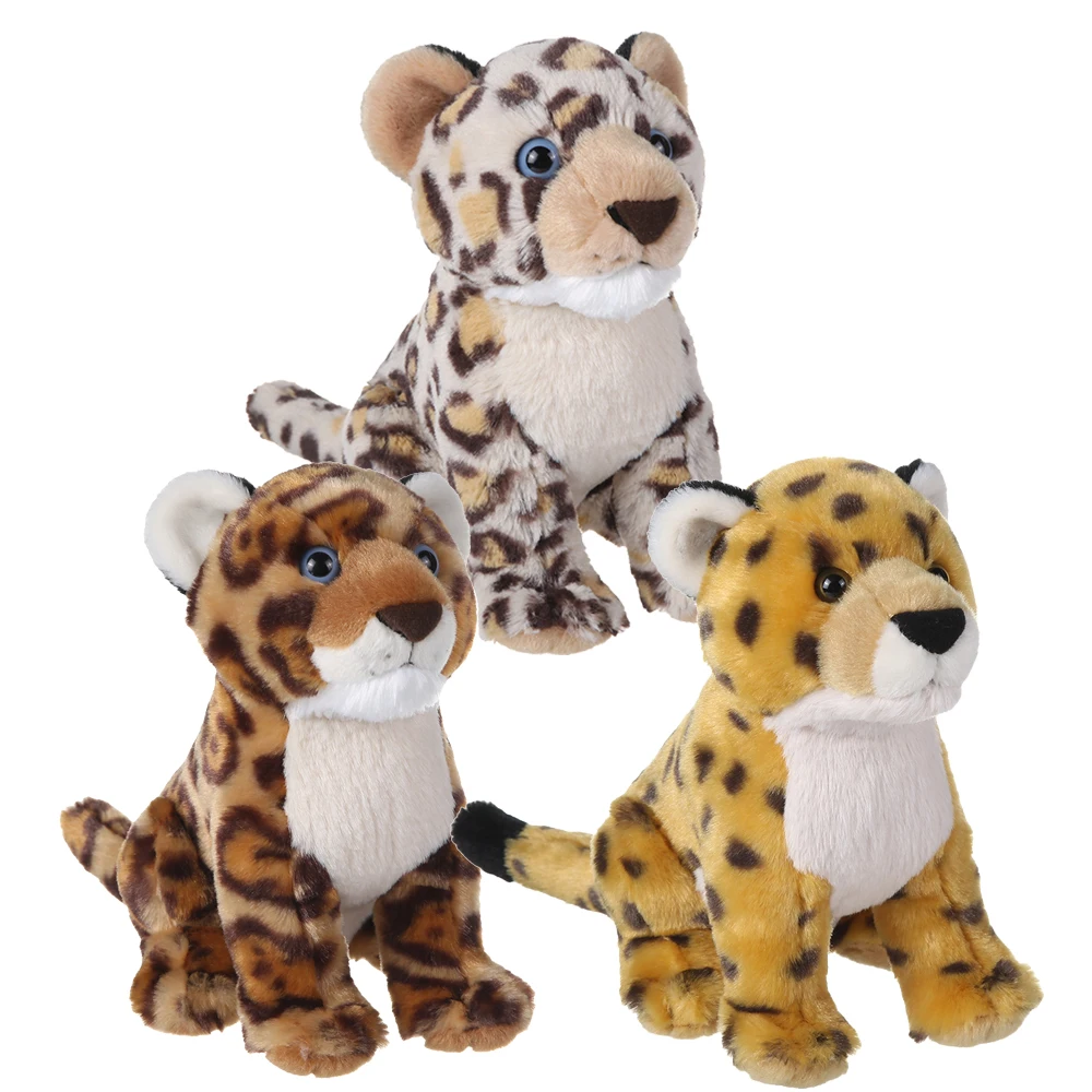 Simulation Lifelike Snow Leopard Plush Mascot