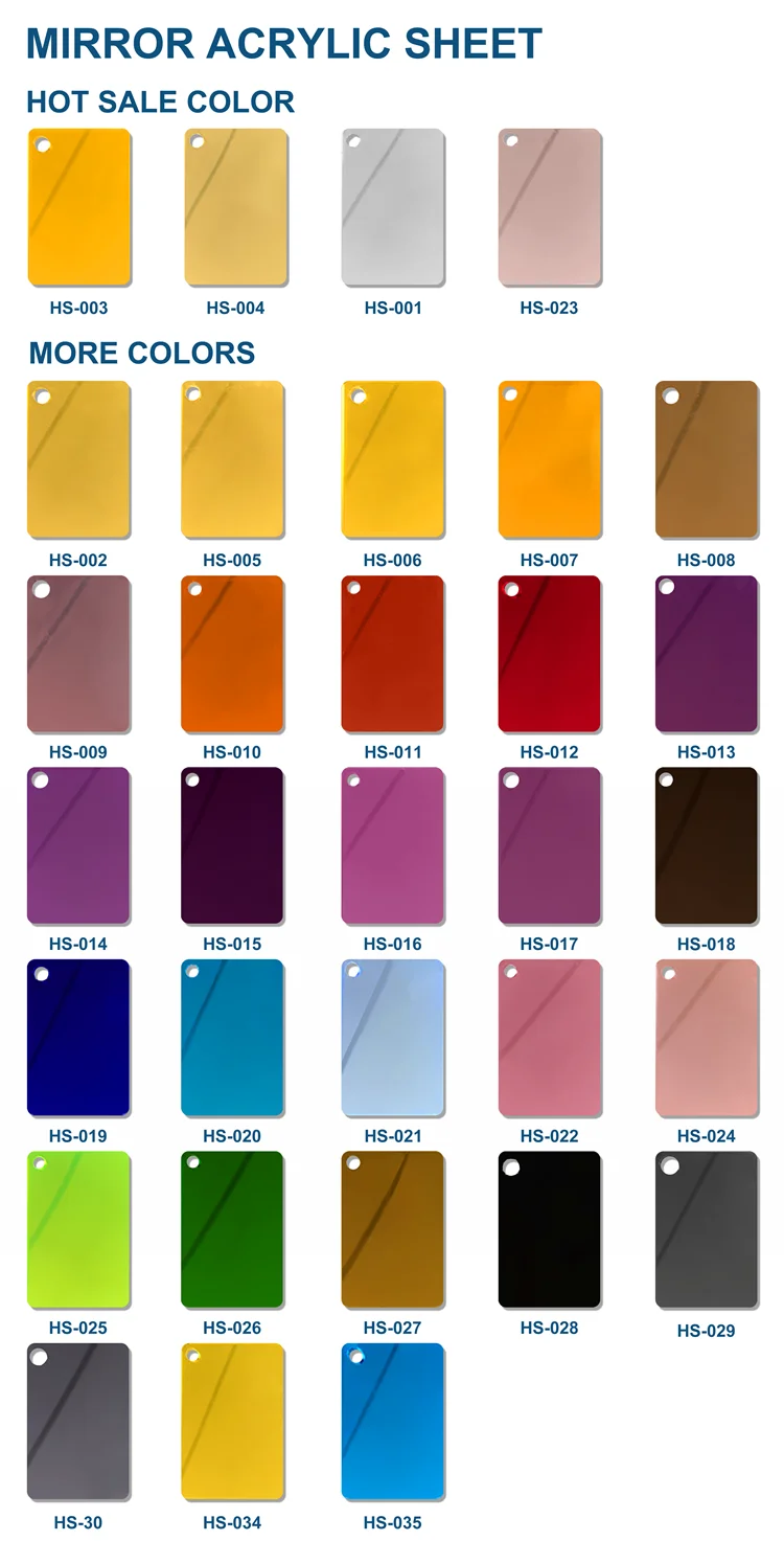 Mirror Sheet Manufacturer Gold Mirror Acrylic Sheet 16mm Mirror