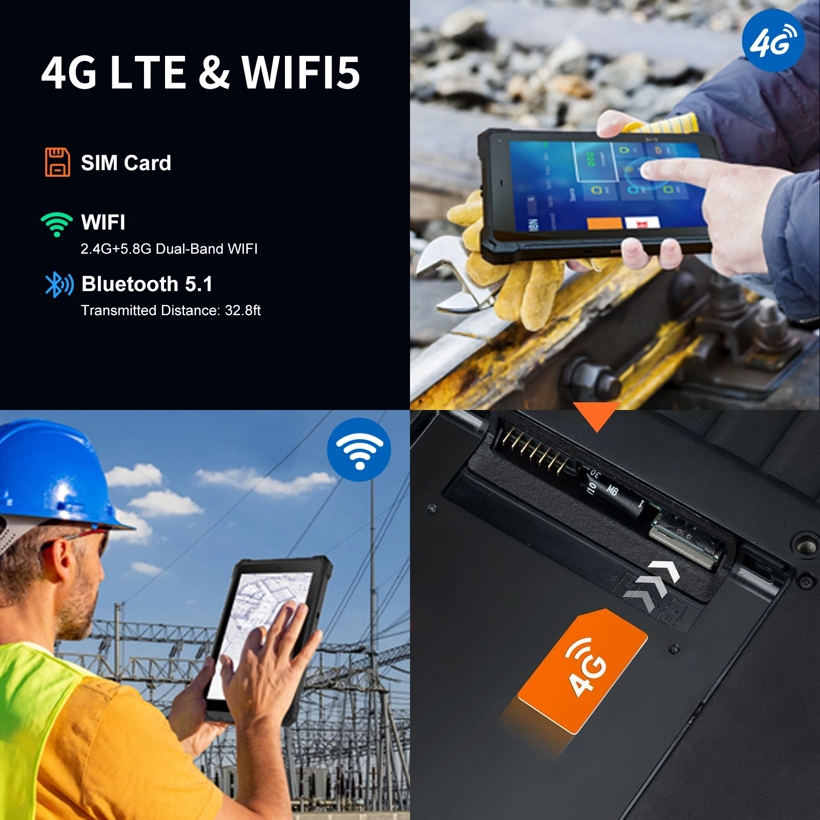 CENAVA Atex Tablet Rugged Grade Intrinsically Safe Industrial Tablet Rugged Tablet IP68 MIL-STD-810H