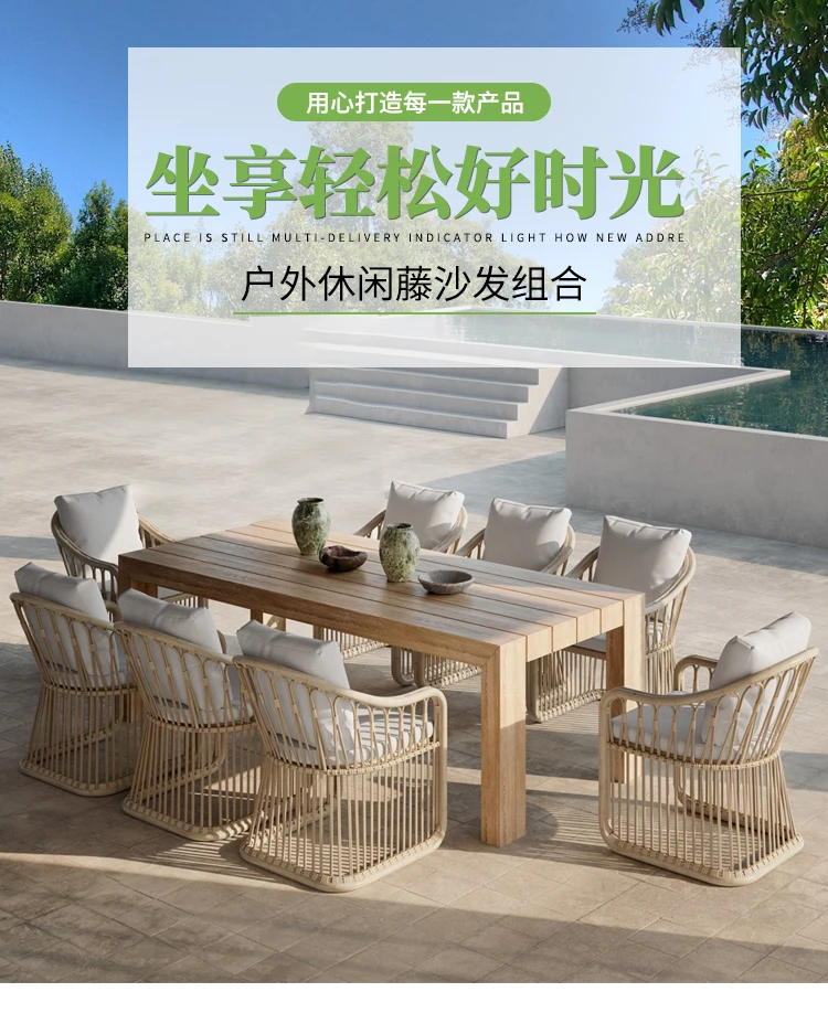 Modern Garden Tables And Chairs Courtyard Villa Creative Waterproof