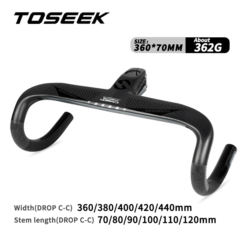 TOSEEK Aero Carbon ハンドル28.6mm 幅420 Alibaba.com: Toseek Angle 8 Stem Handlebar 28.6mm Aero Carbon Disc
