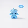 Mignon petit dragon-bulle bleu glacier