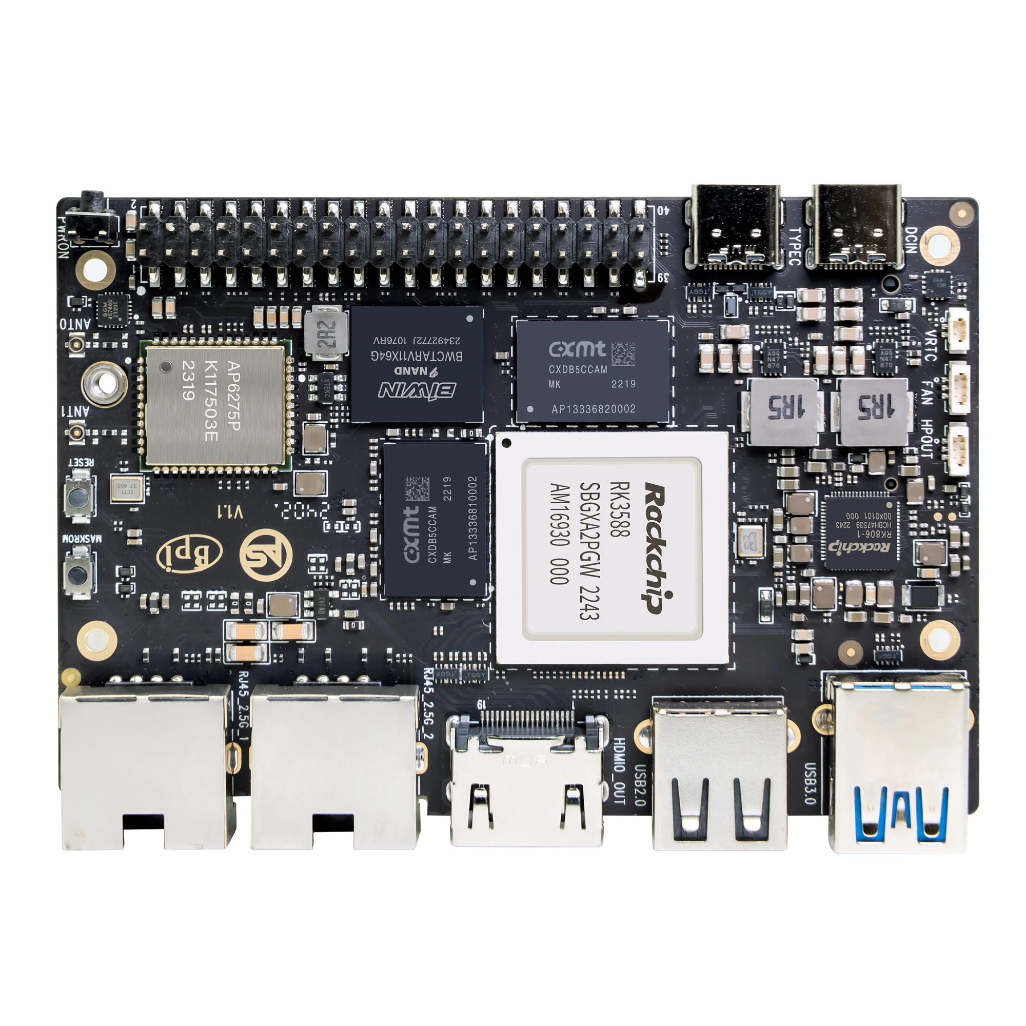 Banana Pi BPI-M7 シングルボードコンピュータ Amazon.co.jp: WayPonDEV Banana Pi BPI-M7 Rockchip RK3588 SBC