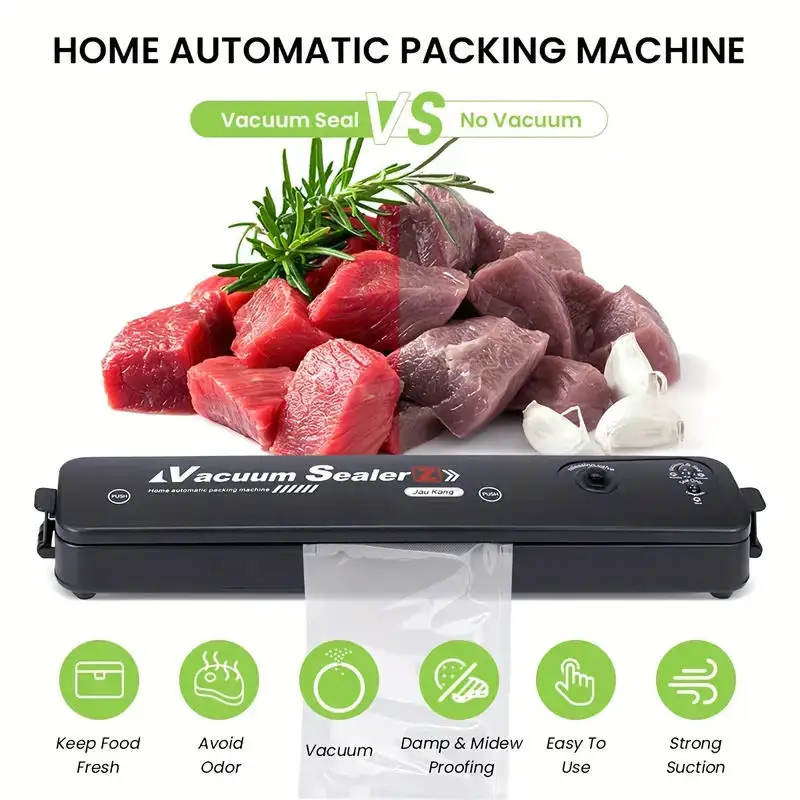 Automatic Air Sealing System Automatic Suction Vacuum Food Sealers Multifunction Mini Food Vacuum Sealer Machine for Kitchen