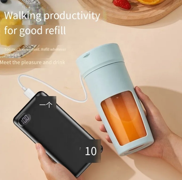 Long-lasting Life Large-capacity Juicer Wireless Charging Portable High-horsepower Juicer Six-blade Ice Fruit Juicing Cup 5