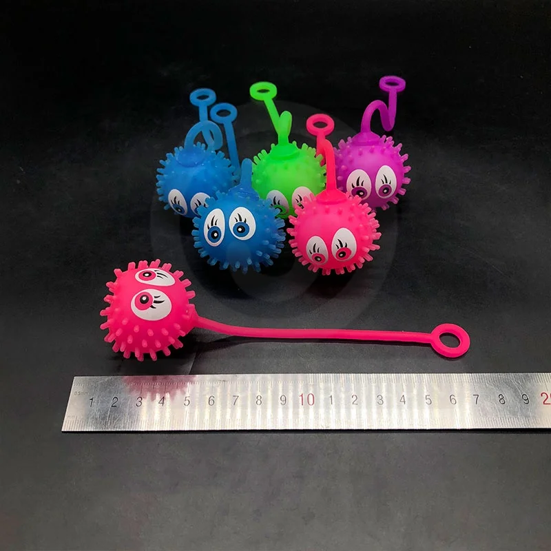 Soft TPR Spiky Ball with Eyes - Perfect for Vending Machines