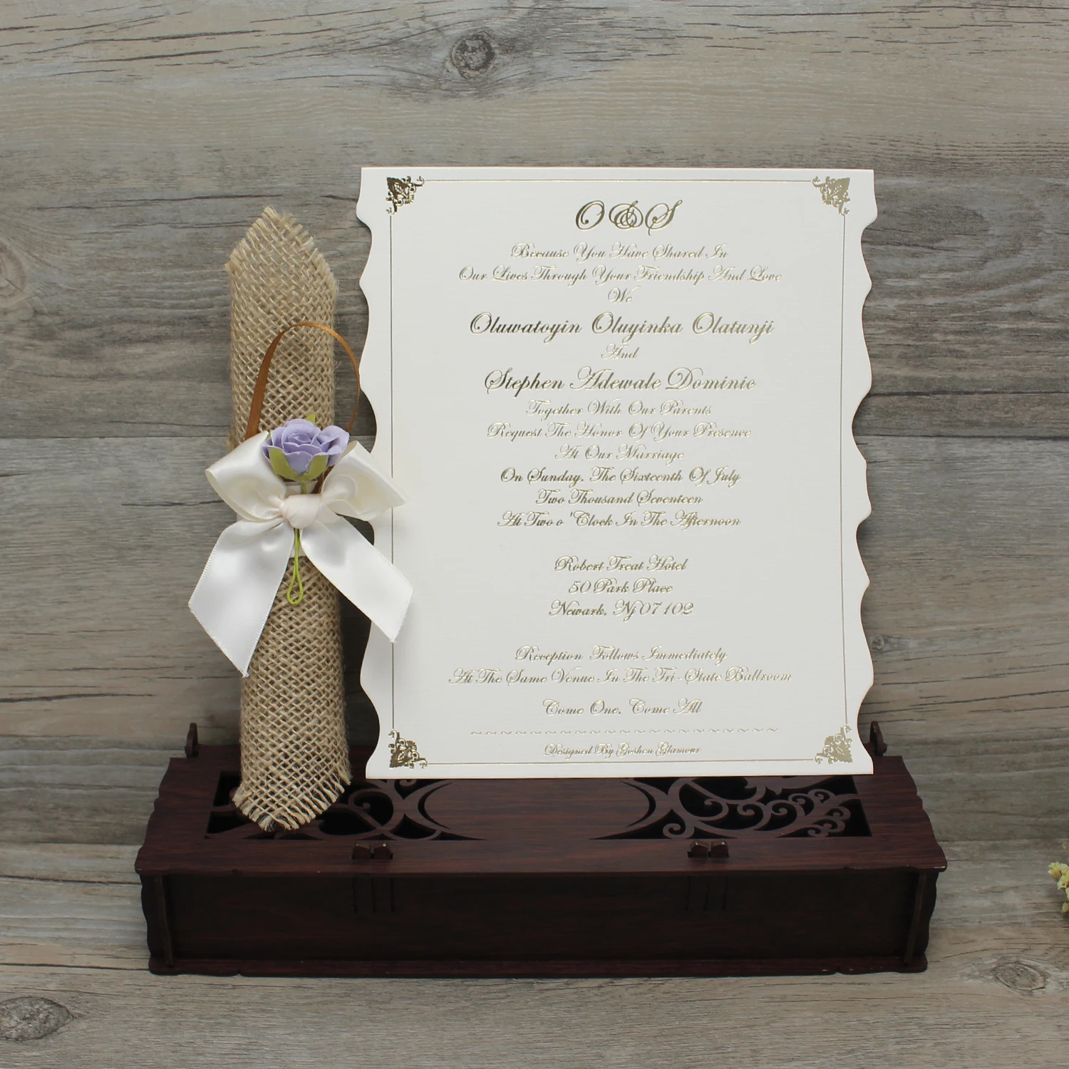 100pcs Ocean Theme Wedding Invitation Scroll Invitations with