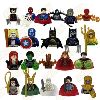 Markdowns on Marvel Characters Limited-time Promotion Mini Action Building Block Superheroes Plastic Toy Minifig Mini Figure