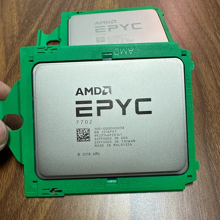 thumbnail interactive-video image 1 of AMD EPYC 7702 64-Core 128-Thread 2.0GHz Server Processor – Unlocked, Tested 1 of 3
