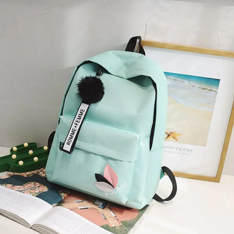 2023 Fashion Leaf Backpack Female School Student School Bag Korean ...