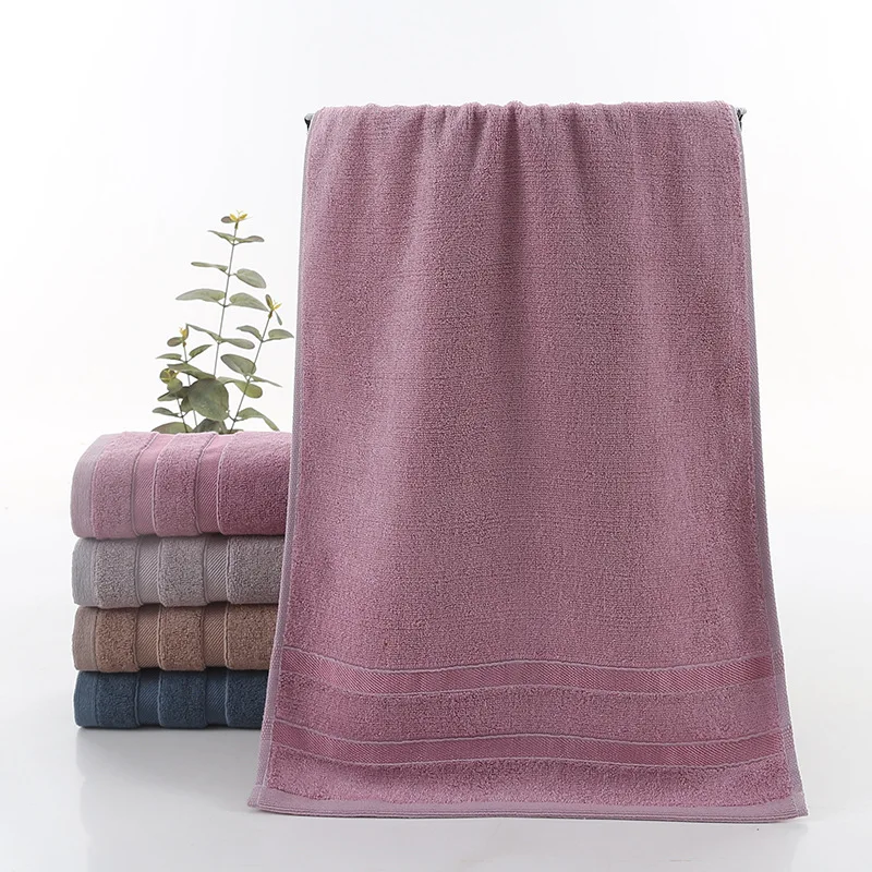 Factory 100% Bamboo Fiber Soft And Absorbent Thick Solid Color Bath Towel 70*140cm Towel supplier