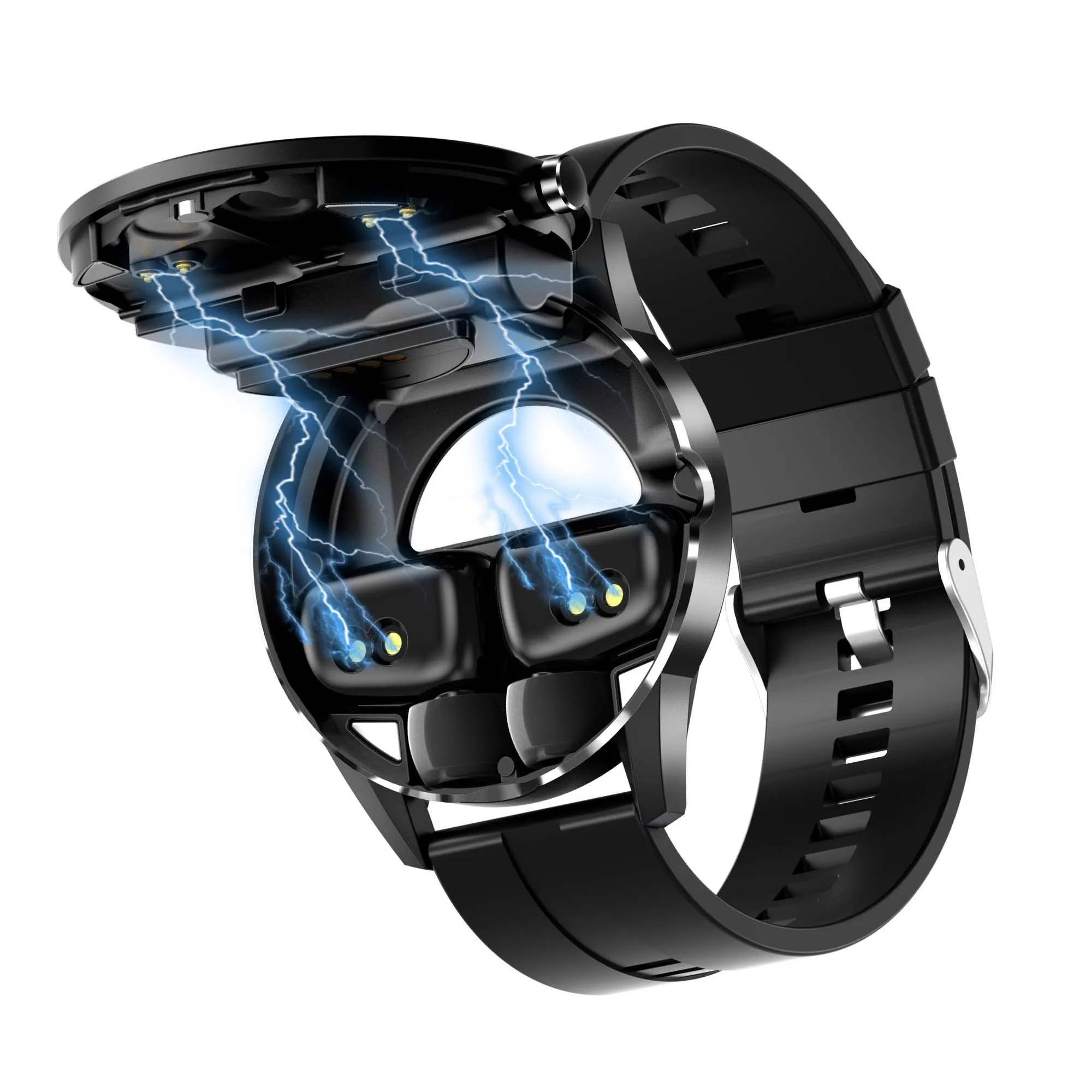2 in 1 Best Smart Watch Rosh Smartwatch Custom logo Big Screen Smart bluetooth Headset Watch Charm Bracelet Watches