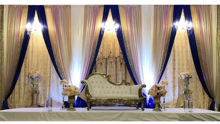 Wedding Backdrops Fabric Pipe and Drape Church Backdrop Decoration