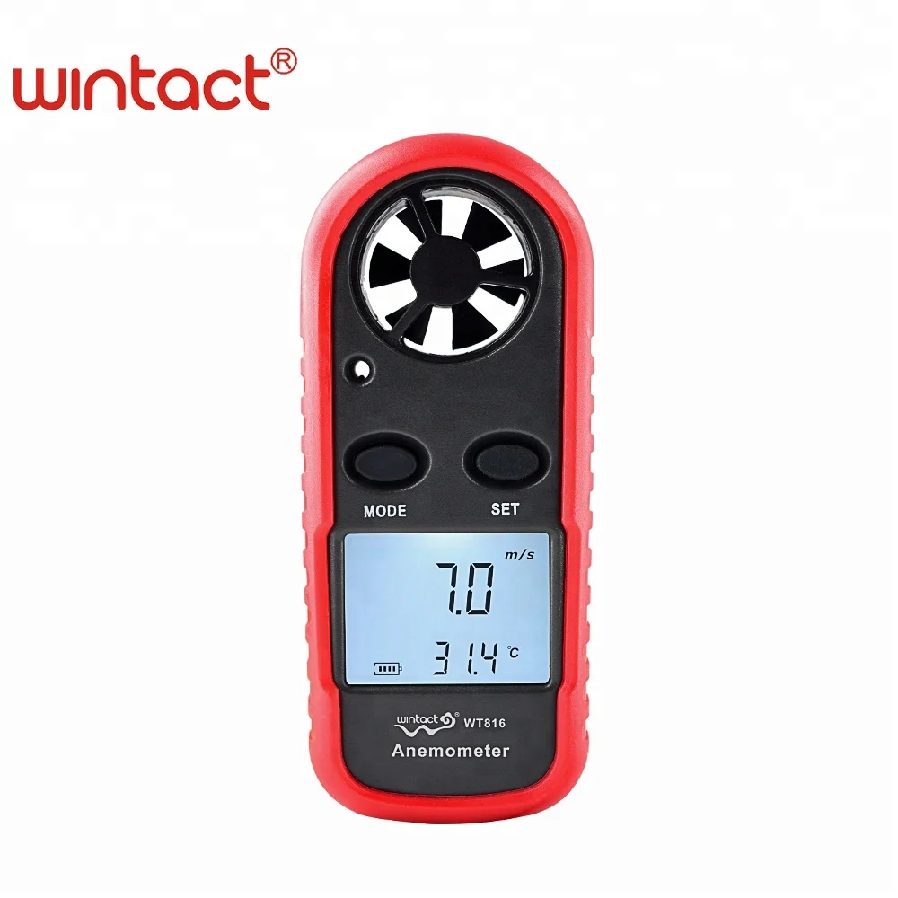 Испытательное оборудование водонепроницаемый Анемометр WT816 анемометр ветер метр