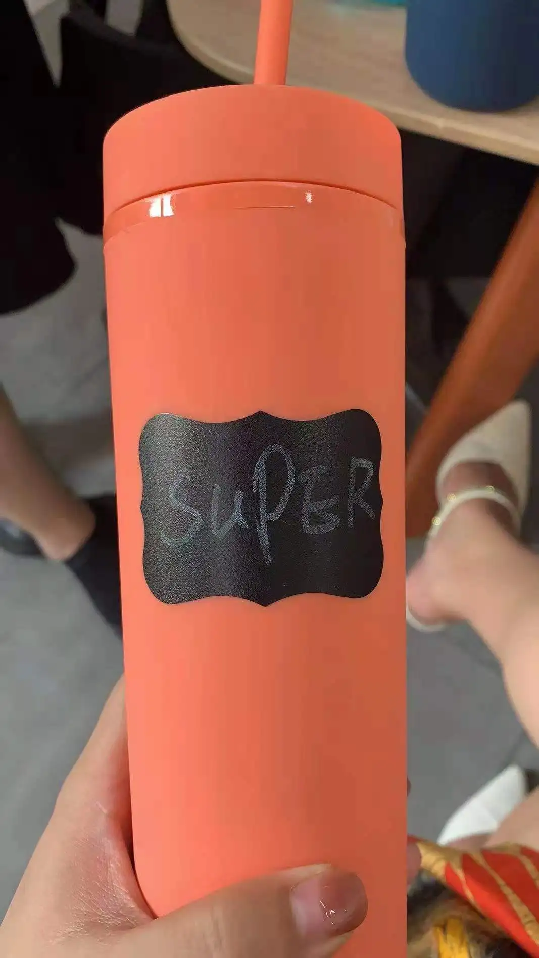 Wholesale Slim Skinny Acrylic Pastel Colored Matte Tumblers 16oz