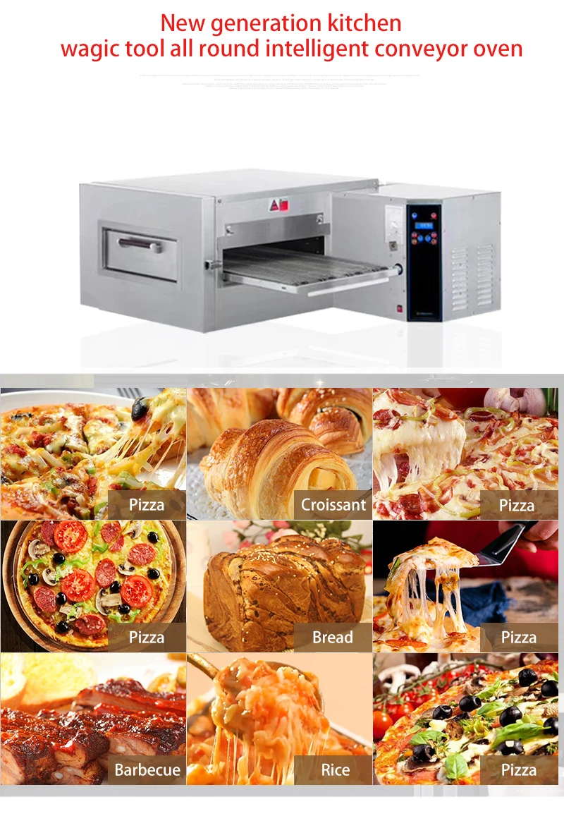 Conveyor Pizza Oven 13 18inch 20inch Business Pizza Gas Oven 220v