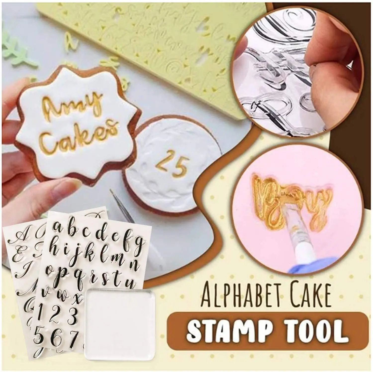 Alphabet Cake Stamp Tools,letter Fondant Stamps | Fruugo ZA