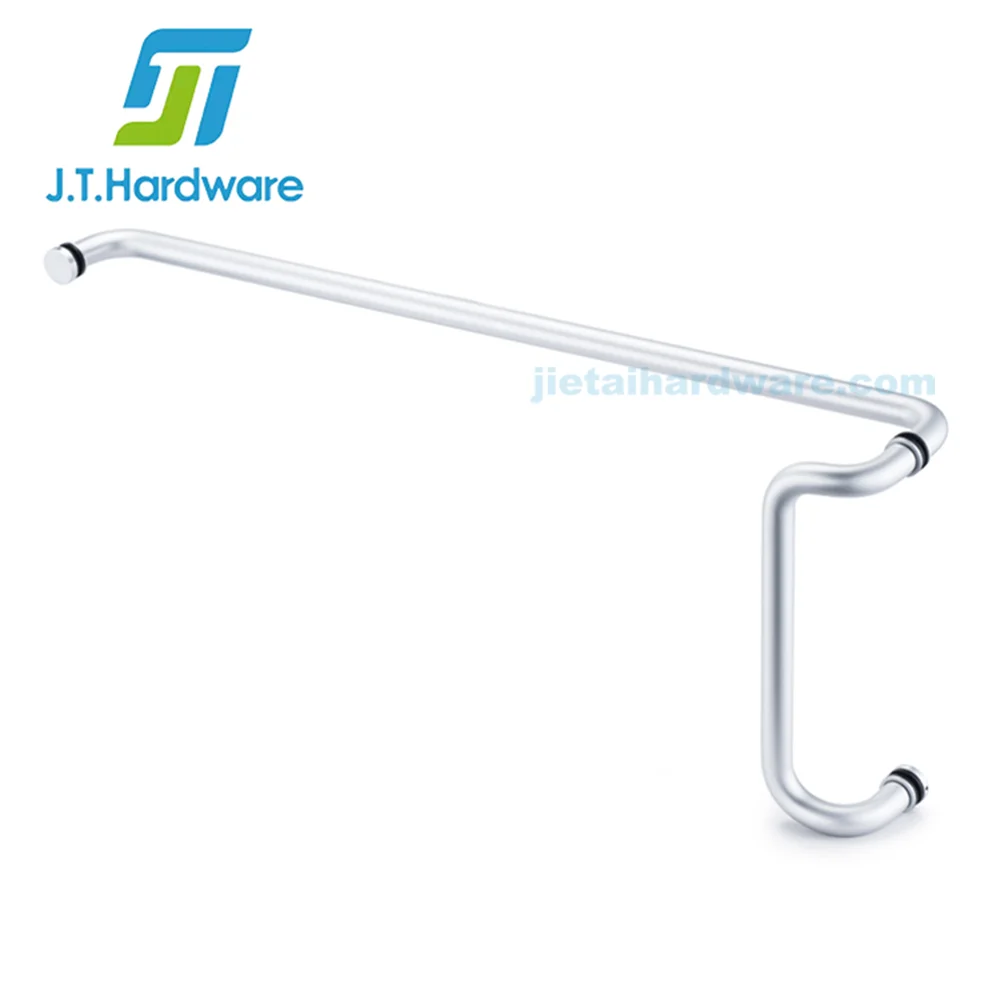 Solid Aluminum Commercial Narrow Stile Door Pulles Push Bar And Pull