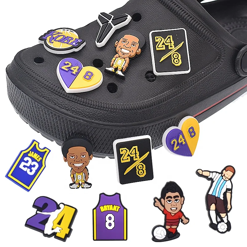 crocs charms 100 pieces lakers nba charms