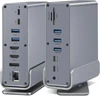 Gris 15 en 1 HDMI*2+DP+USB*5+PD+C*2+SD/TF+RJ45+3,5 mm