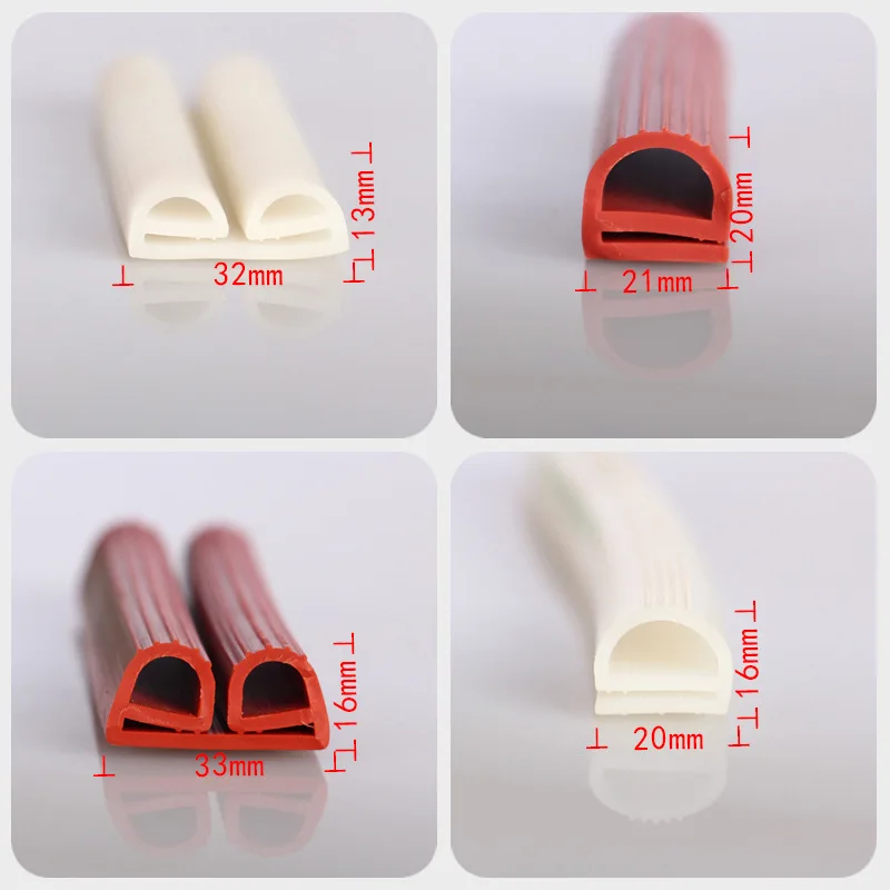 High Temperature E Shape Gasket Silicone Oven Door Rubber Seal