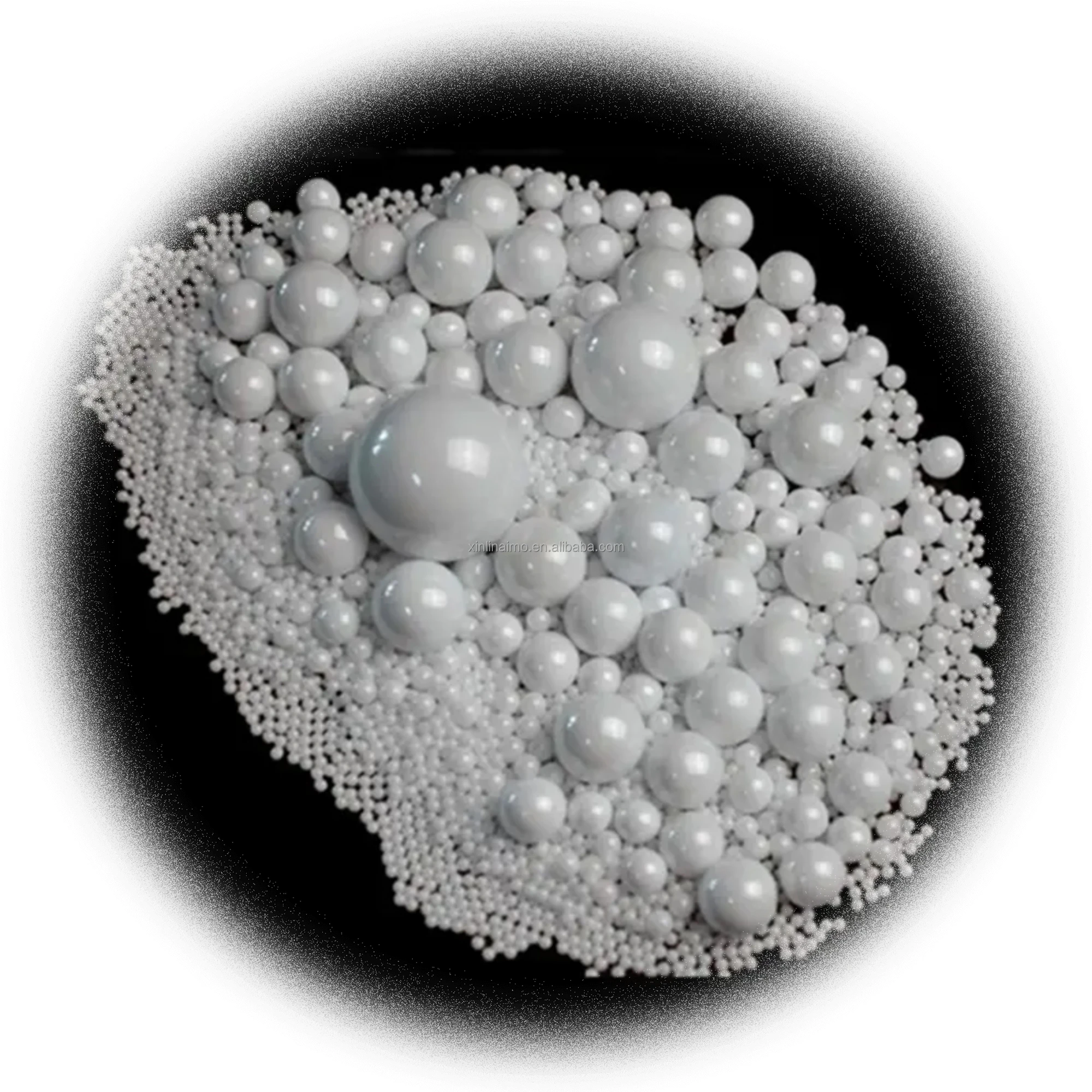 High Purity Zirconium Oxide 95% ZrO2 Ceramic Beads ODM