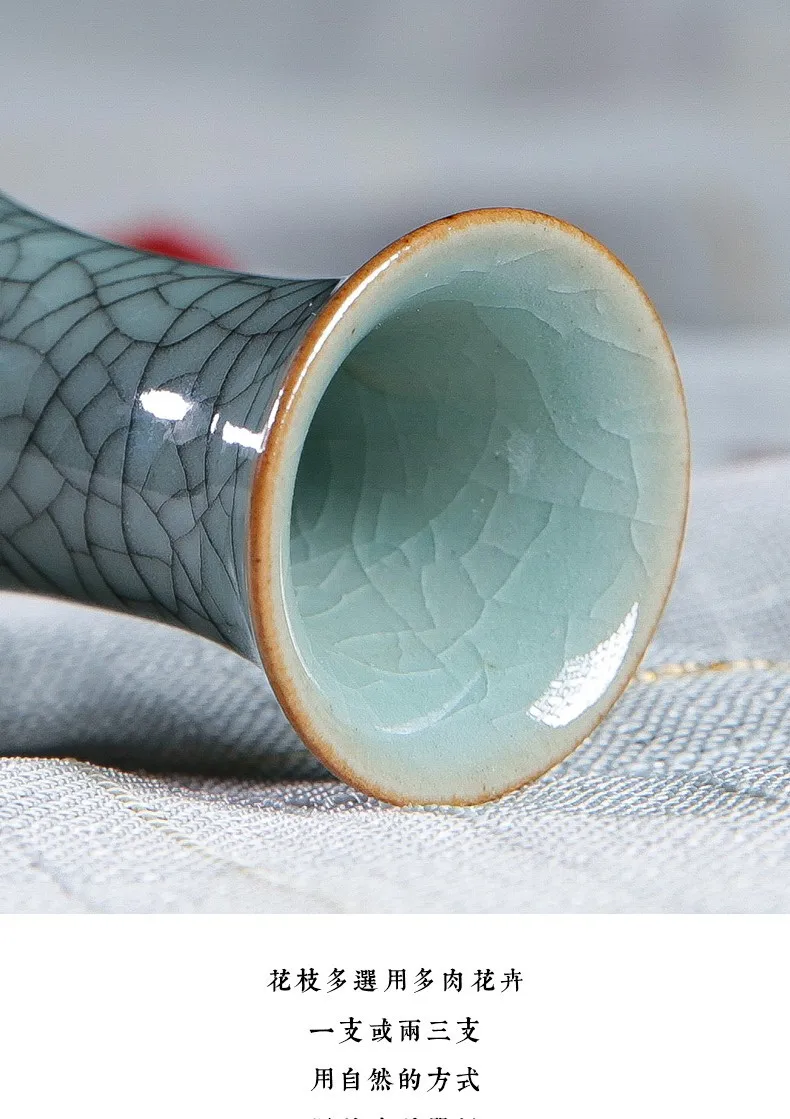 product wholesale custom beautiful mini desktop vase celadon vase flower utensils ceramic vases for home decor and ornament-9