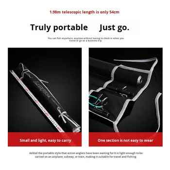 Multi-Section Portable Carbon Fishing Rod Super Hard H-Adjustable Lure Rod Jigging Boat Four-Section Weihai Factory Wholesale – Metal Jig – view 4