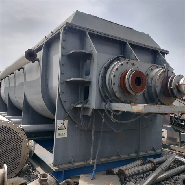 Double-shaft paddle dryer, hollow sludge drying equipment