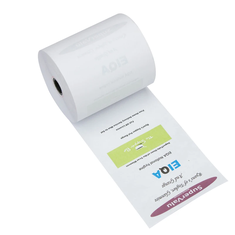 Wholesale White 80x70 Receipt Thermal Paper Rolls 55mm Width 80x80 Cash Register Paper for Pos Printer