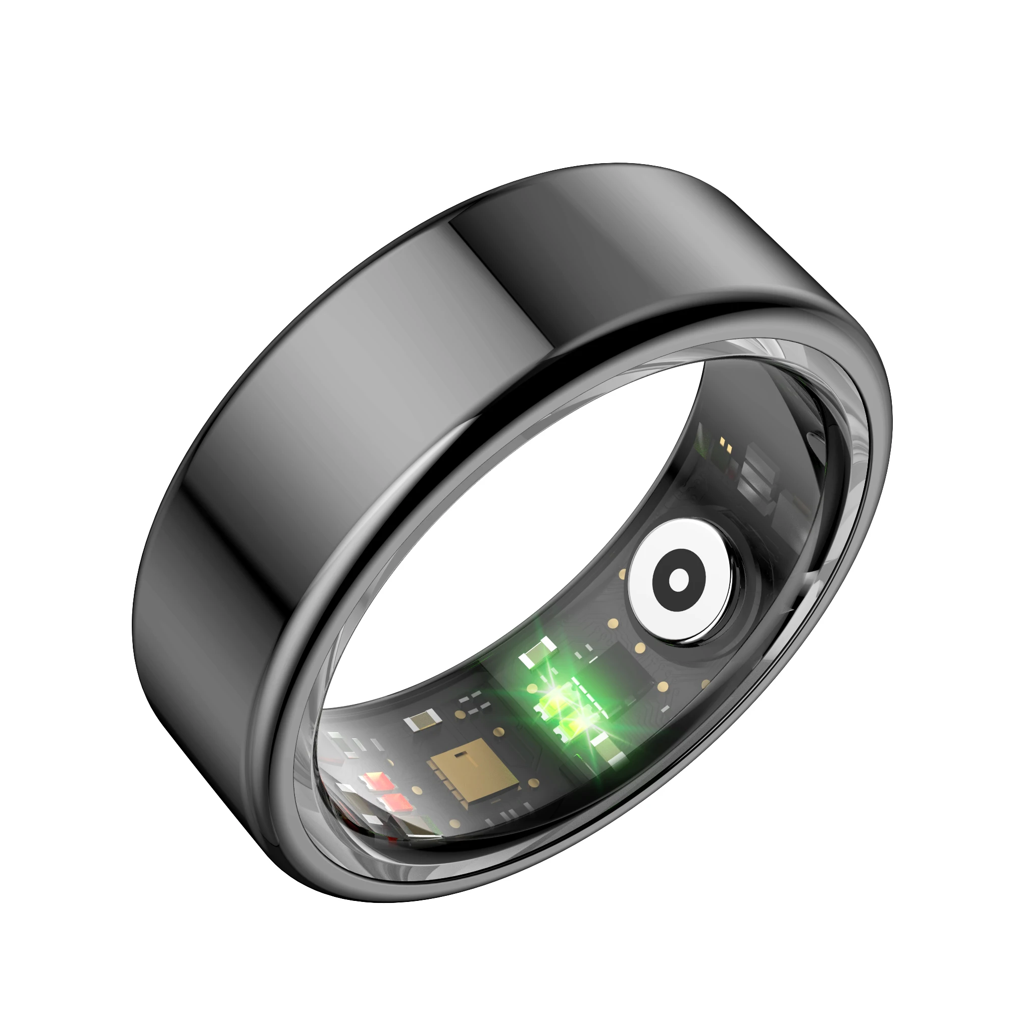 R02 Smart Finger Ring Health Tracker Heart Rate Blood Oxygen Monitoring IP68 Waterproof Sports Smart Rings for Men Women