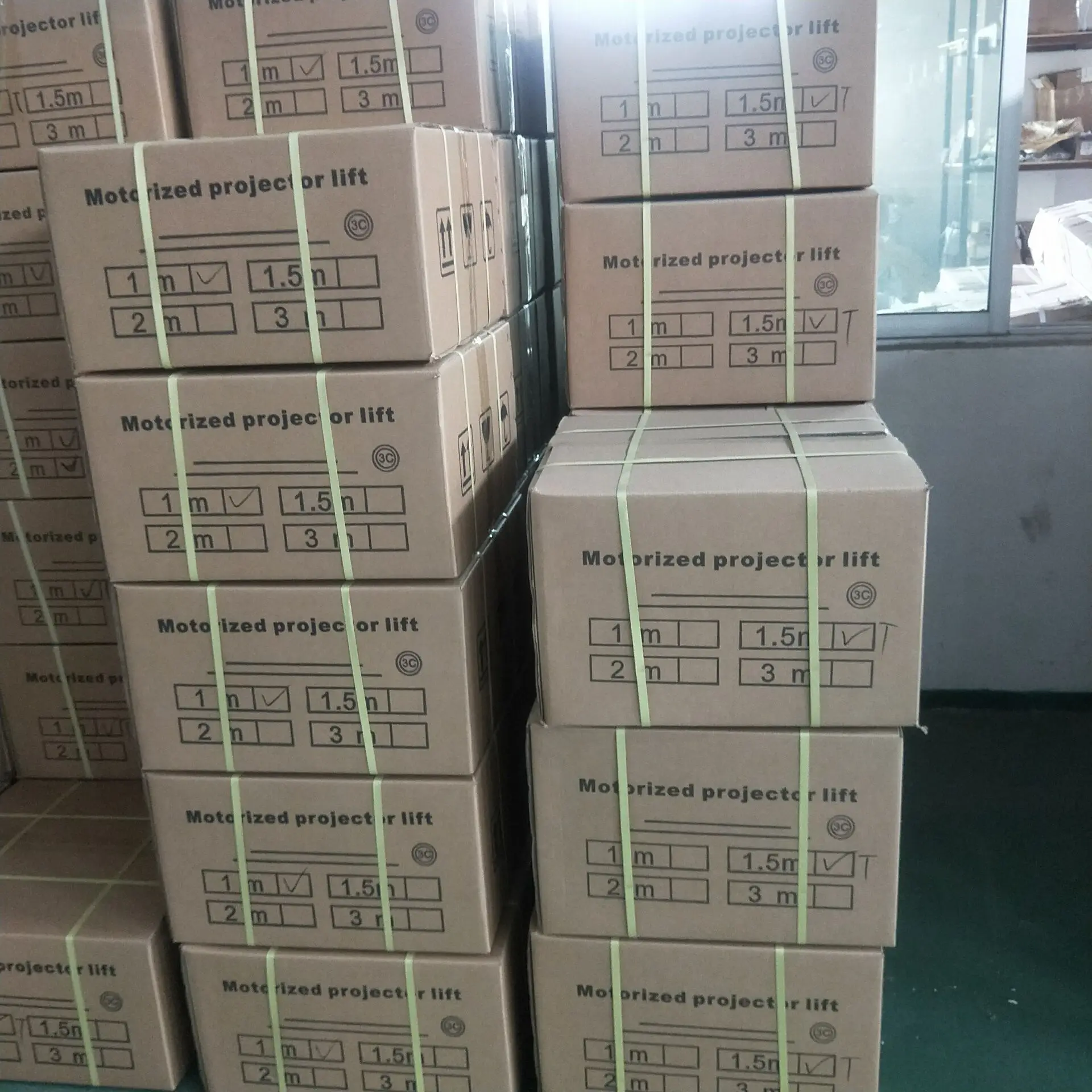 Motorized Ceiling Mount with Working Distance 1m 2m 3m with Remote Control