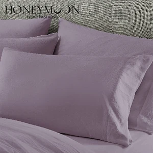 Customized Microfiber Soft Like Luxury Bed Sheet for Solid Color Bedding Bedsheets Sheet Sets